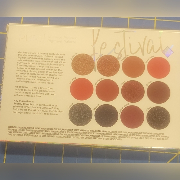 PUR festival 2.0 12 Piece Pressed Powder Palette - Picture 3 of 5